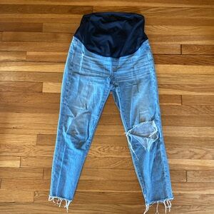 Madewell maternity jeans, size 28